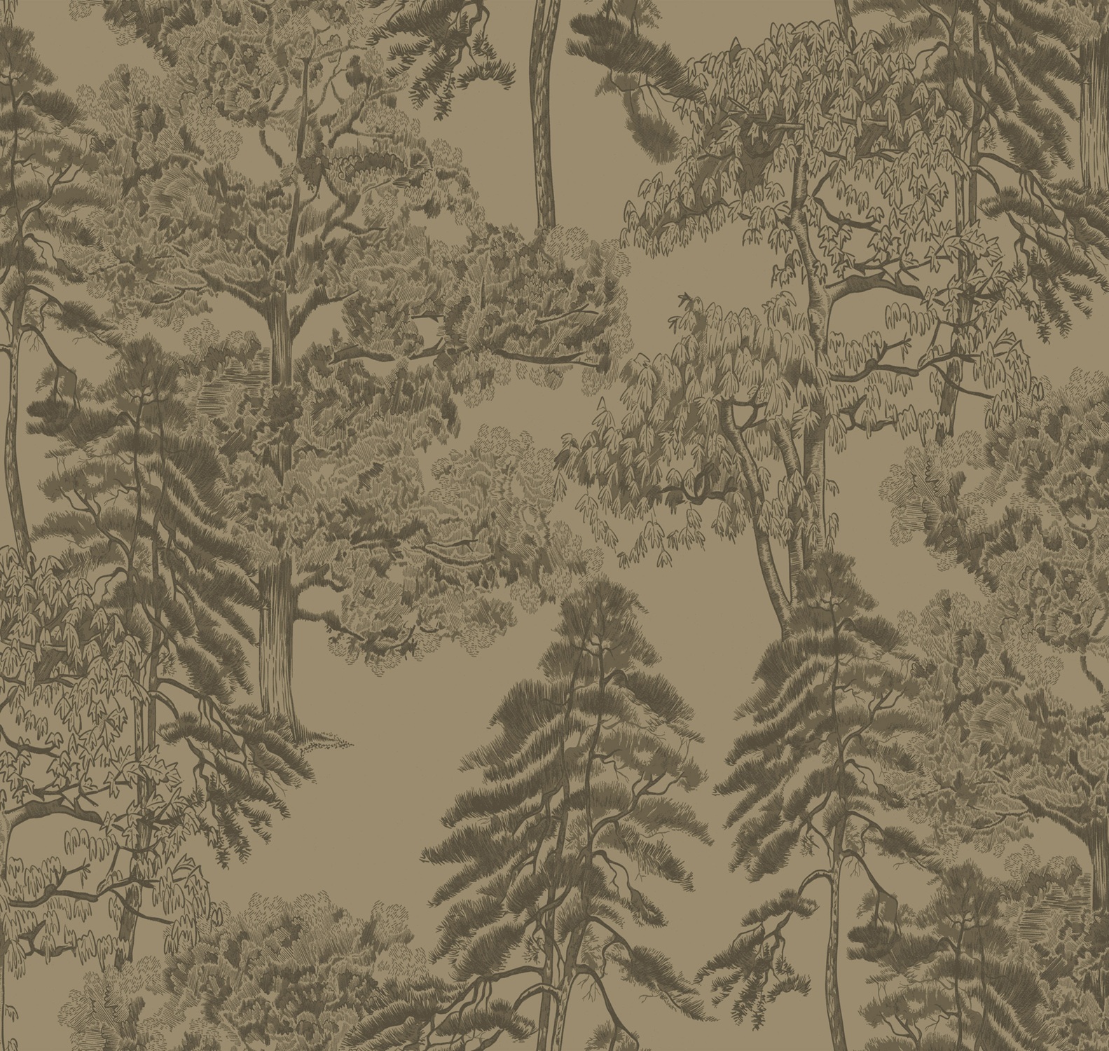 Обои Milassa Ambient vol.4 Лесной этюд Умбровый лес AM5 005/1 10,05×1